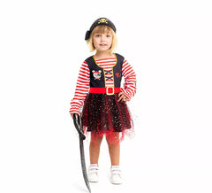 Fato de pirata para menina e bebé