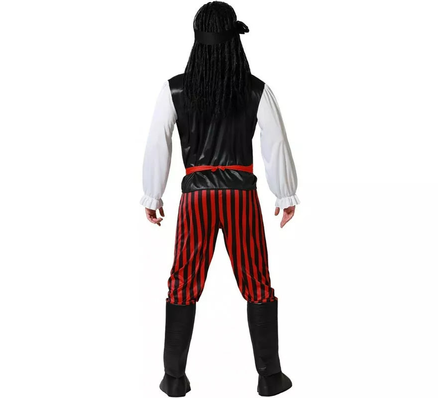Translation missing: pt-PT.Disfraz de Pirata Rayas para hombre