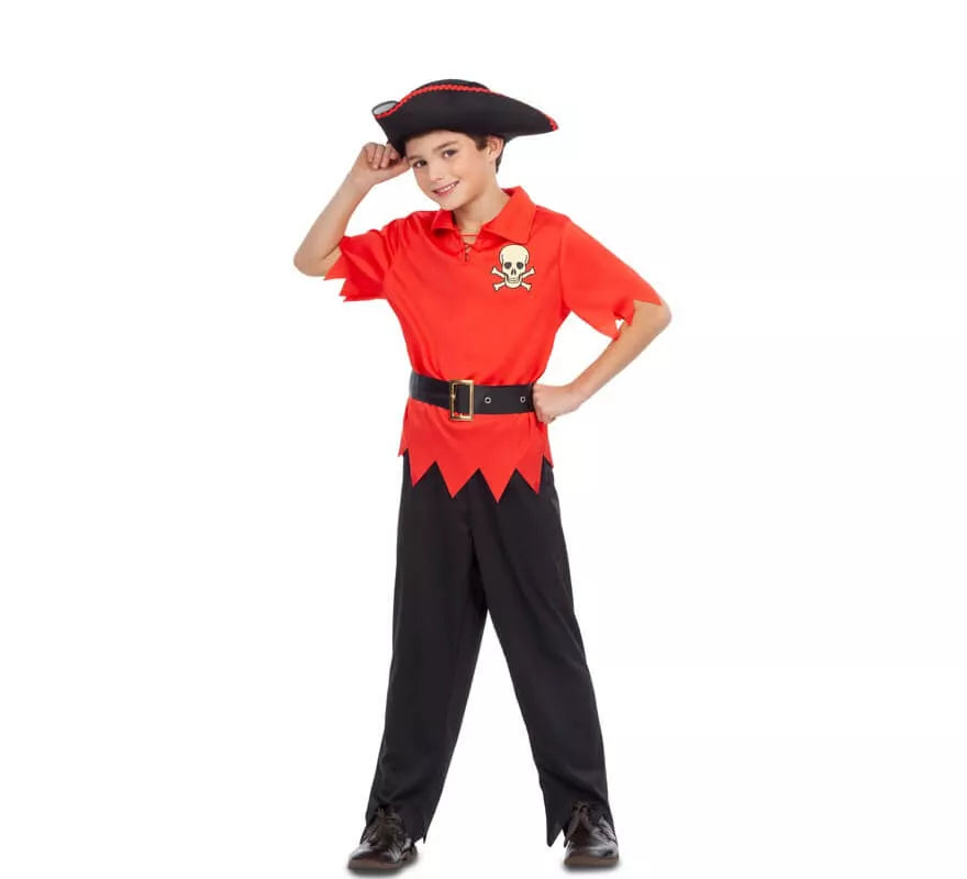 Translation missing: pt-PT.Disfraz de Pirata Rojo para niño