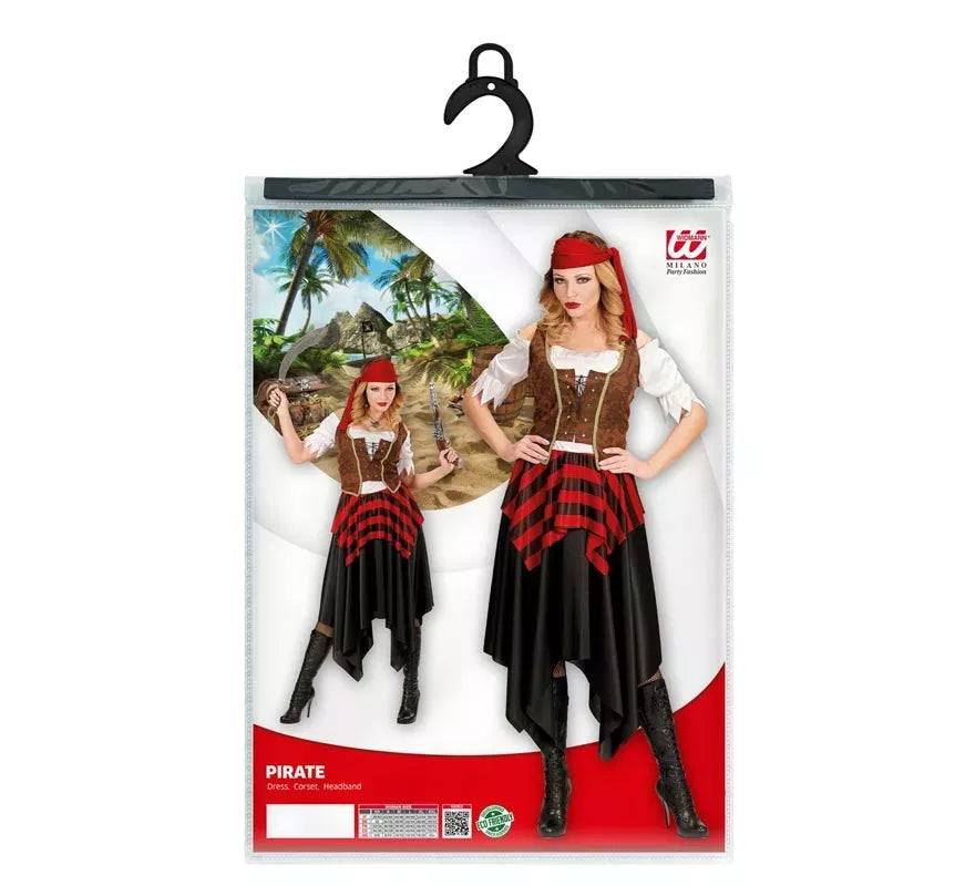 Translation missing: pt-PT.Disfraz de Pirata Temeraria con cinta para mujer