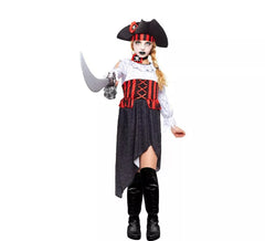Fato de pirata zumbi para menina