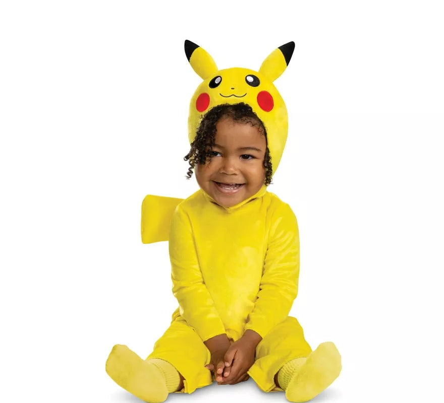 Translation missing: pt-PT.Disfraz de Pokemon Pikachu con cola de lujo para bebé y niños