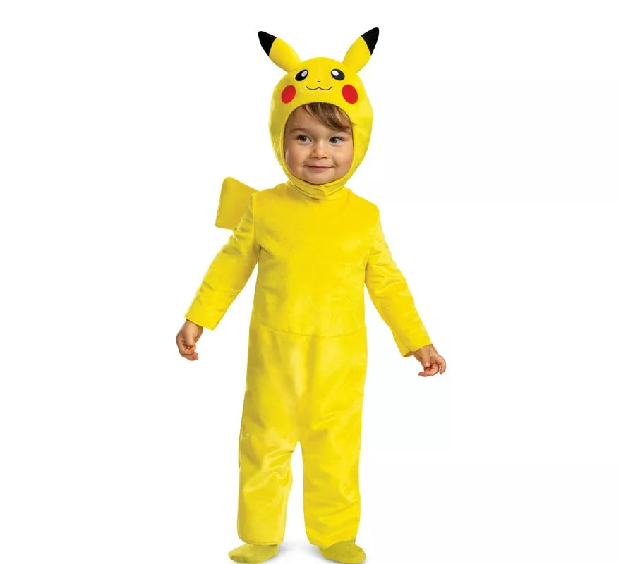 Translation missing: pt-PT.Disfraz de Pokemon Pikachu con cola de lujo para bebé y niños