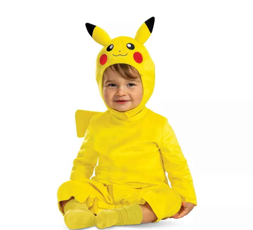 Translation missing: pt-PT.Disfraz de Pokemon Pikachu con cola de lujo para bebé y niños