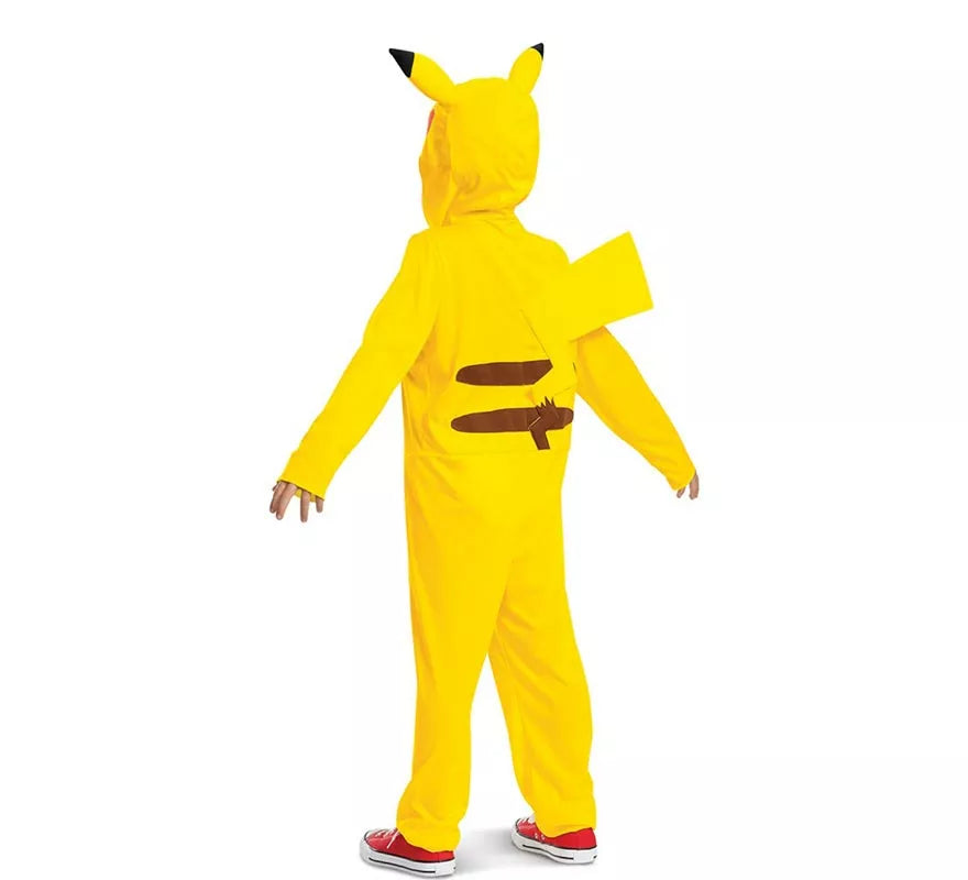 Translation missing: pt-PT.Disfraz de Pokemon Pikachu con cola de lujo para niños