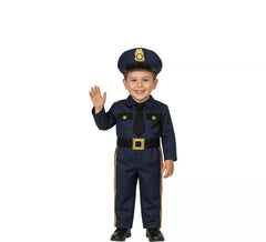 Fato de polícia azul bebé para bebé