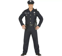 Fato de polícia azul para homem