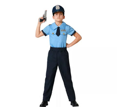 Fato de polícia azul para menino