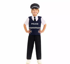 Fato de colete policial para menino