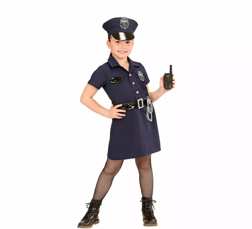 Translation missing: pt-PT.Disfraz de Policía con Esposas para niña