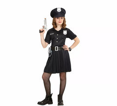 Fato de policial com boné para meninas