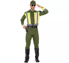 Fato de polícia de trânsito para homem