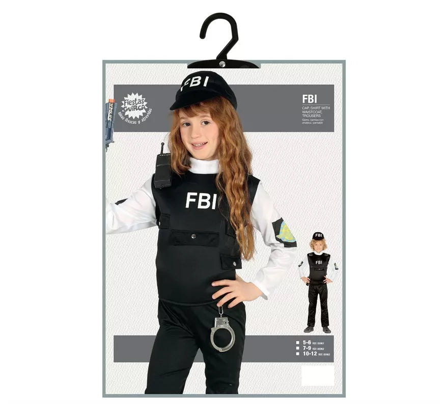 Disfraz de Policía del F.B.I. para niño