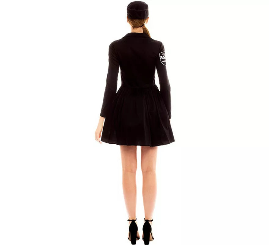 Translation missing: pt-PT.Disfraz de Policía en Vestido Negro y Amarillo para mujer