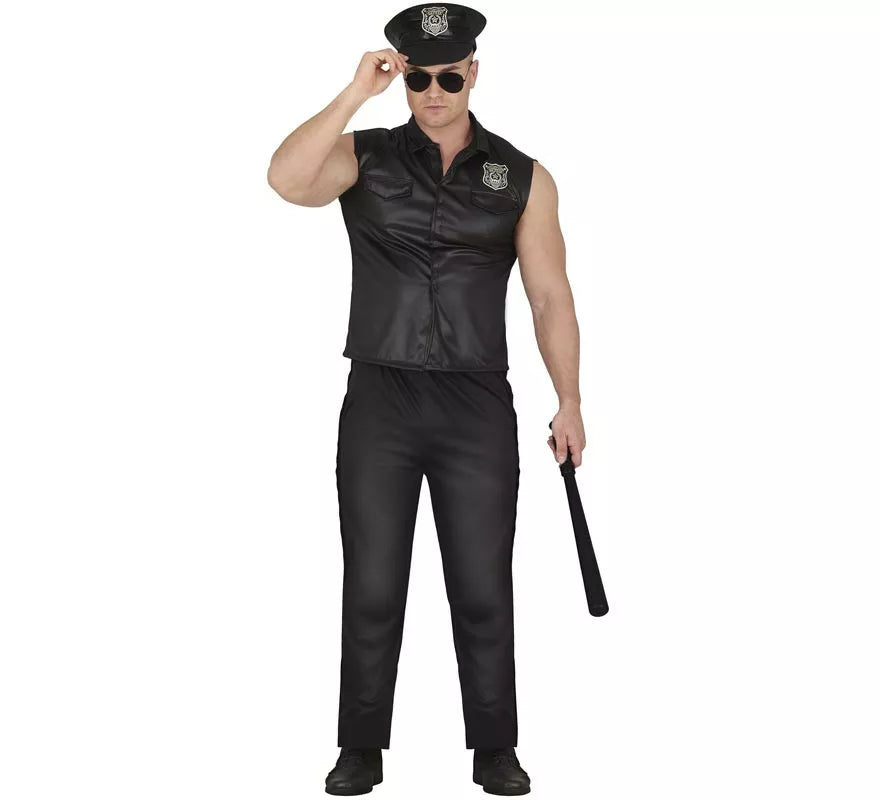 Translation missing: pt-PT.Disfraz de Policía manga corta para hombre