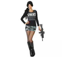 Fato de polícia SWAT para mulher