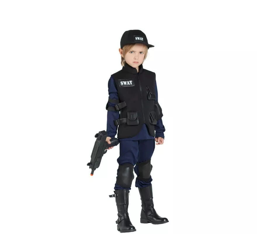Translation missing: pt-PT.Disfraz de Policía Swat para niños
