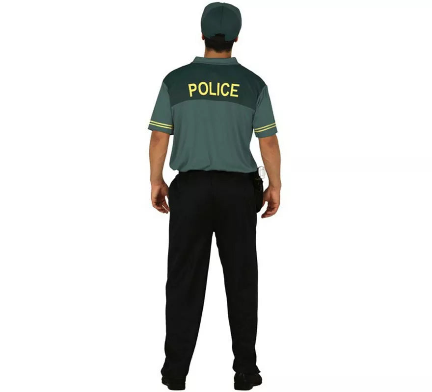 Translation missing: pt-PT.Disfraz de Policía Verde para hombre