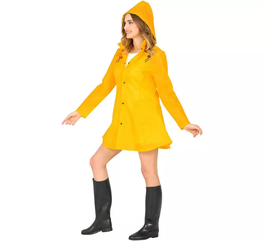 Translation missing: pt-PT.Disfraz de Poncho Chubasquero amarillo para adultos