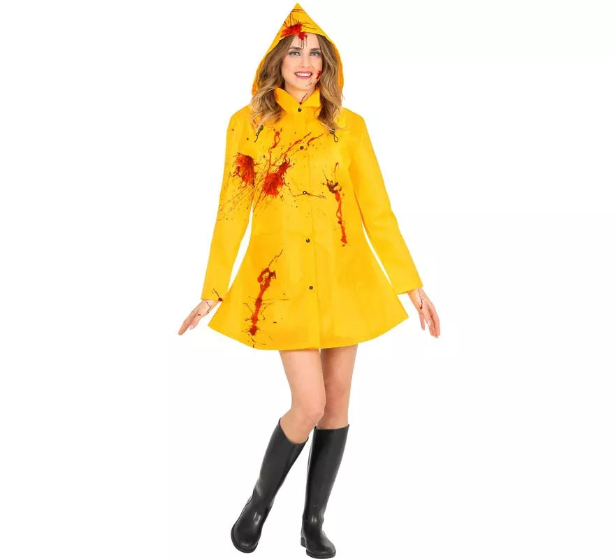 Translation missing: pt-PT.Disfraz de Poncho Chubasquero amarillo para adultos