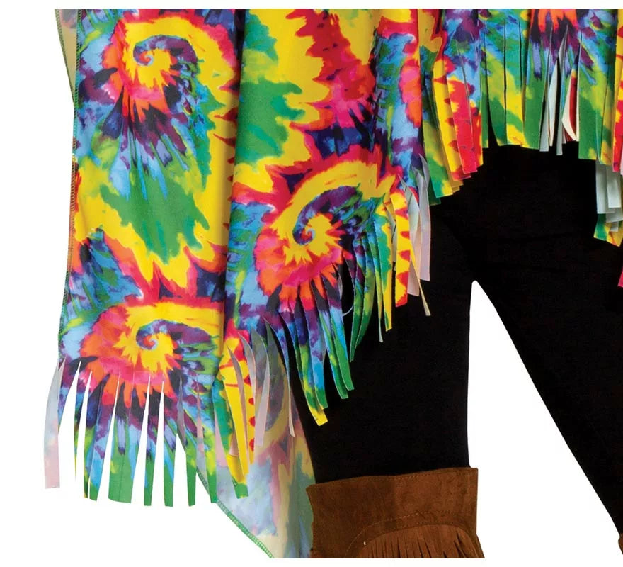 Translation missing: pt-PT.Disfraz de Poncho Hippie para mujer