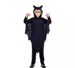 Fato de poncho de morcego para criança