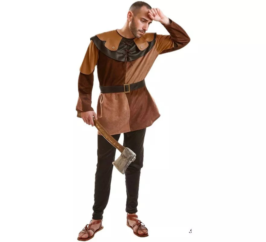 Translation missing: pt-PT.Disfraz de Posadero Medieval marrón para hombres