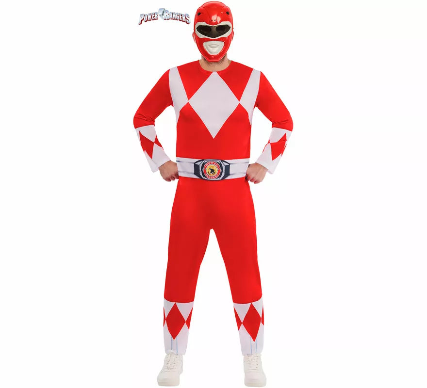 Translation missing: pt-PT.Disfraz de Power Ranger Rojo para hombre