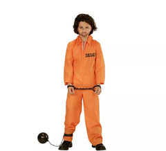 Fato de Prisioneiro com Identificação Laranja para Meninos