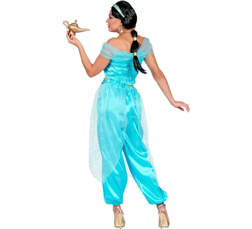 Translation missing: pt-PT.Disfraz de Princesa Árabe azul para mujer