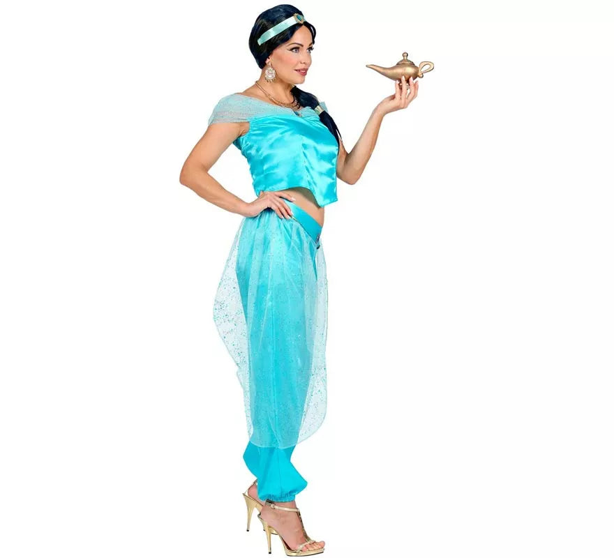 Disfraz de Princesa Árabe azul para mujer