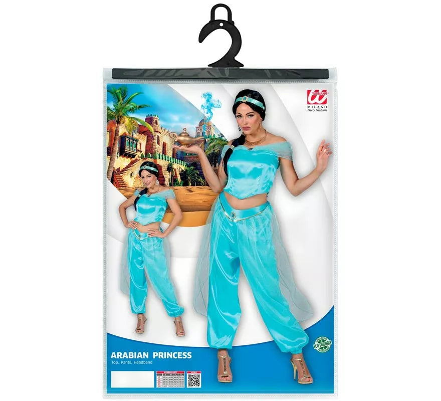 Translation missing: pt-PT.Disfraz de Princesa Árabe azul para mujer