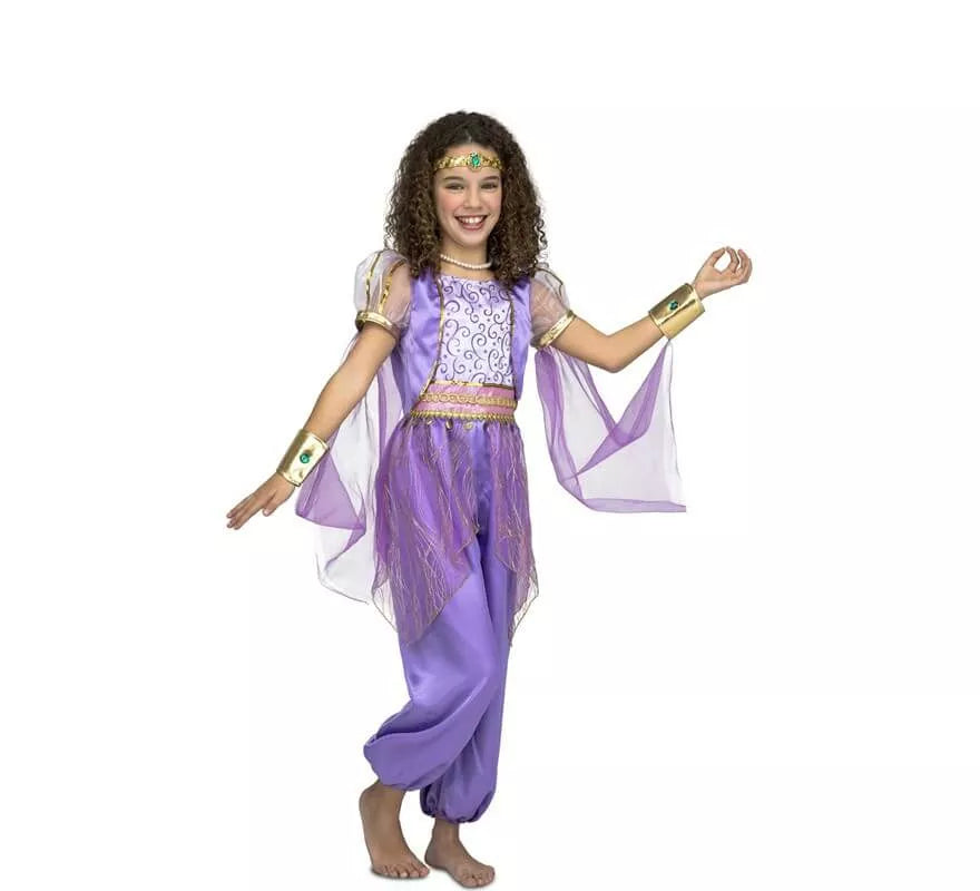 Translation missing: pt-PT.Disfraz de Princesa Árabe Morada para niña