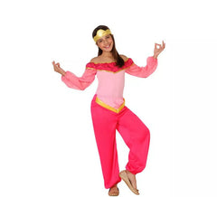 Fato de Princesa árabe rosa para menina