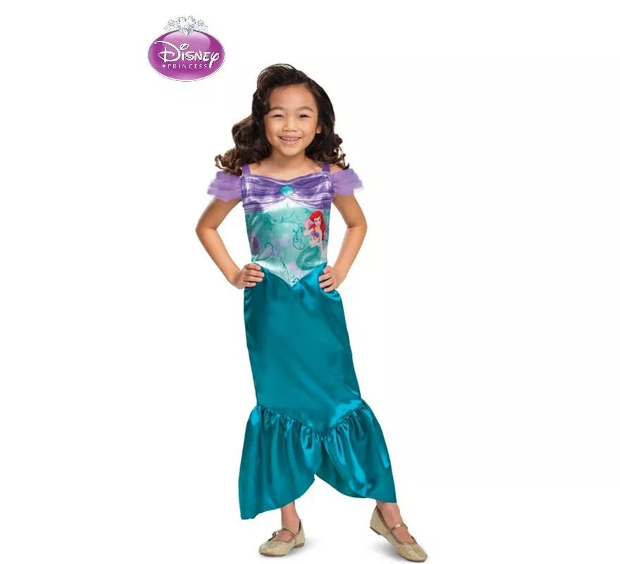 Translation missing: pt-PT.Disfraz de Princesa Ariel Básico Plus para niña