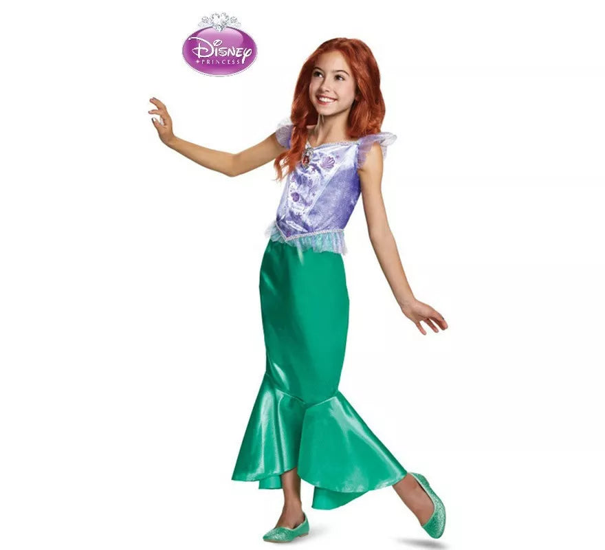 Translation missing: pt-PT.Disfraz de Princesa Ariel Clásica para niña