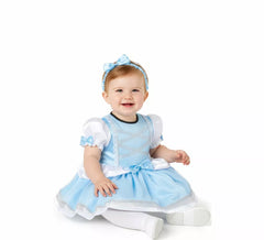Fato de princesa de conto de fadas azul para bebé