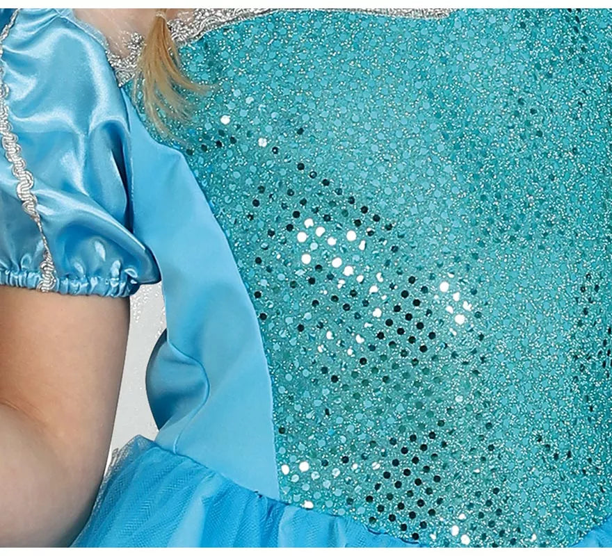 Disfraz de Princesa Azul de Hielo para niña
