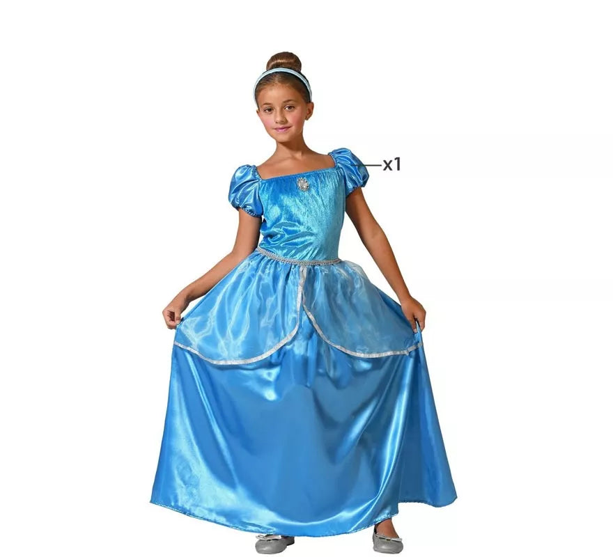 Translation missing: pt-PT.Disfraz de Princesa azul para niña