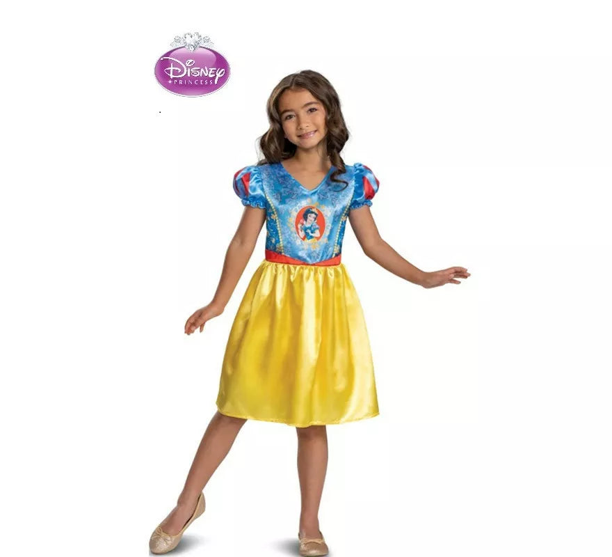 Translation missing: pt-PT.Disfraz de Princesa Blancanieves Básico Plus para niña