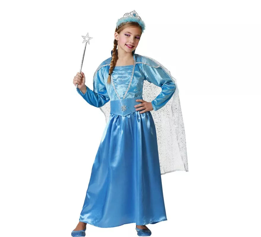 Translation missing: pt-PT.Disfraz de Princesa con capa azul para niña