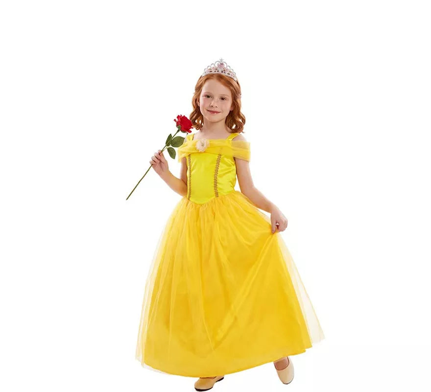 Translation missing: pt-PT.Disfraz de Princesa de Cuento amarilla para niña