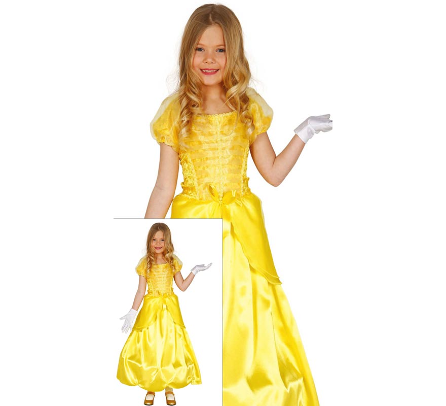 Translation missing: pt-PT.Disfraz de Princesa de Cuento amarilla para niña