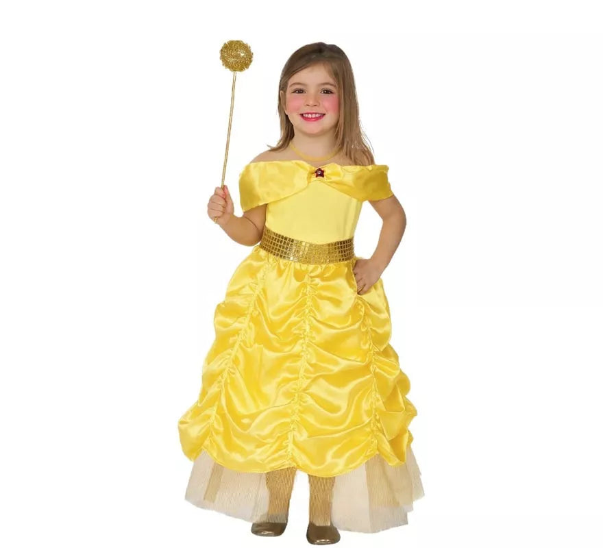 Translation missing: pt-PT.Disfraz de Princesa de Cuento amarilla para niña