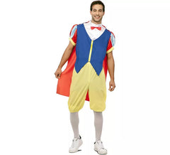 Fato de princesa da floresta com capa para homem