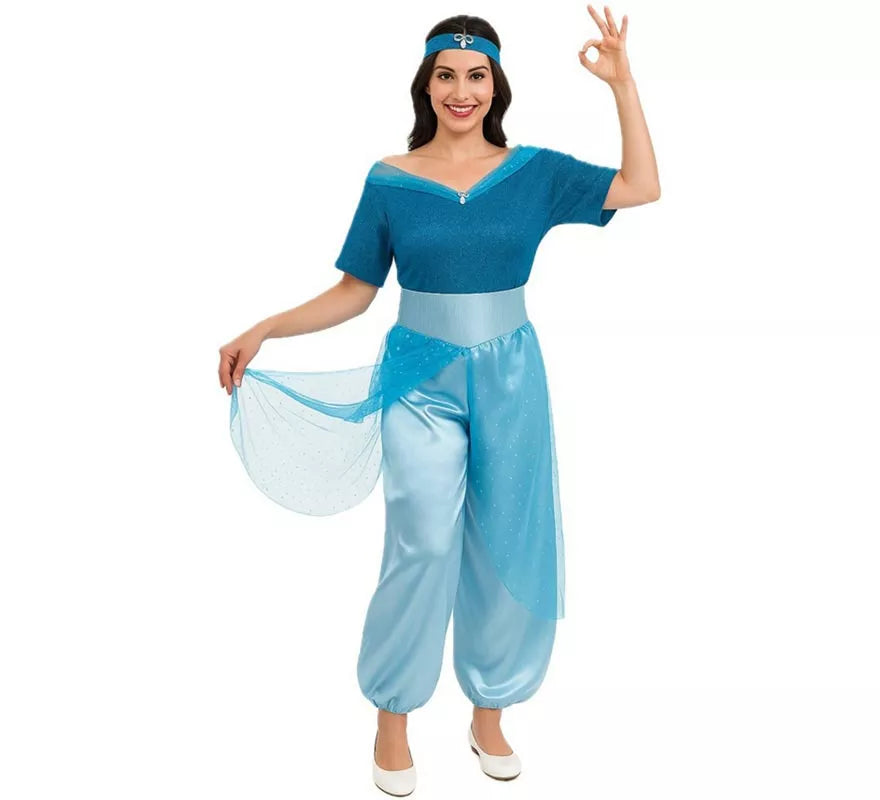Translation missing: pt-PT.Disfraz de Princesa del Desierto Azul para mujer