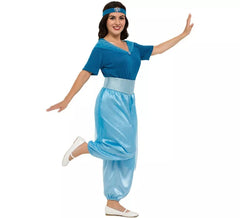 Fato de Princesa do Deserto Azul para mulher