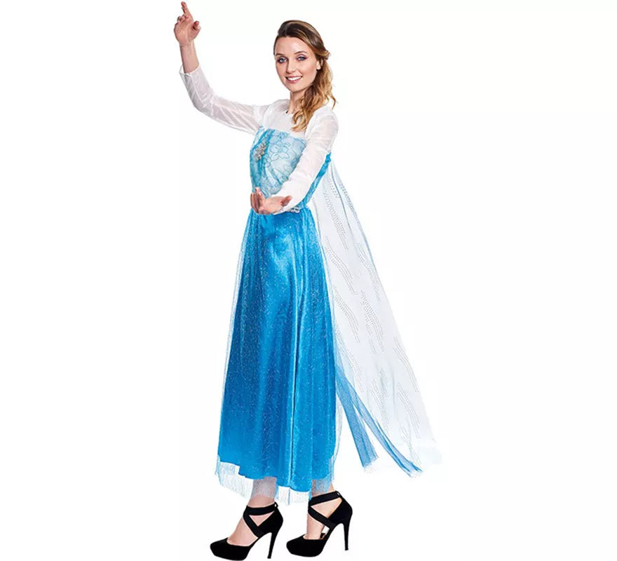 Translation missing: pt-PT.Disfraz de Princesa del Hielo Azul para mujer
