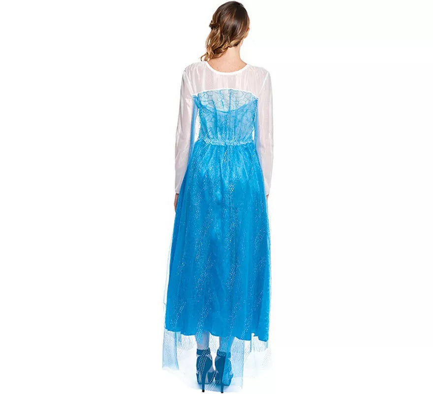 Disfraz de Princesa del Hielo Azul para mujer