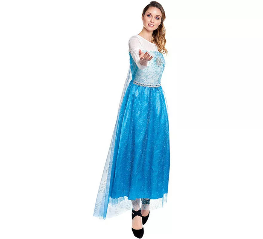 Translation missing: pt-PT.Disfraz de Princesa del Hielo Azul para mujer